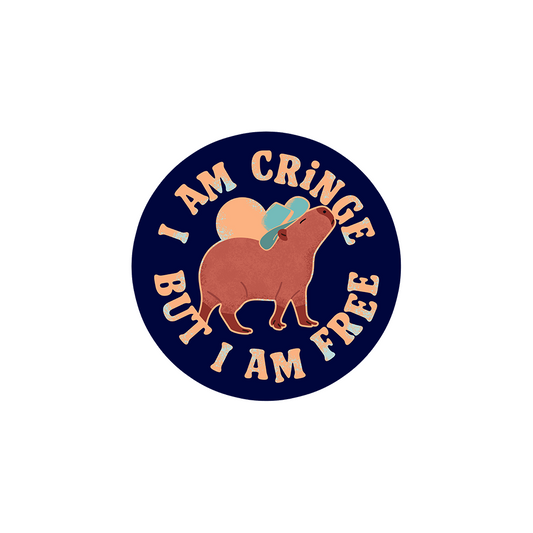 I Am Cringe But I Am Free Sticker