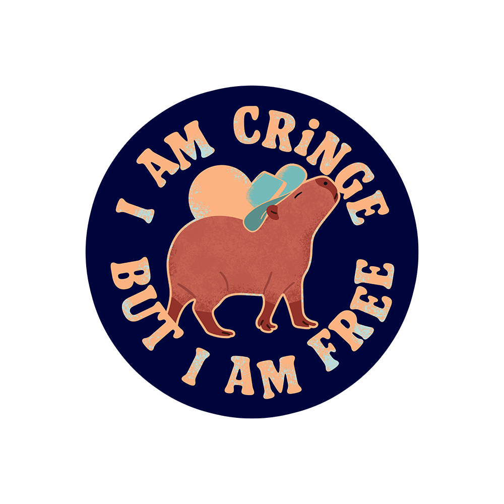 I Am Cringe But I Am Free Sticker