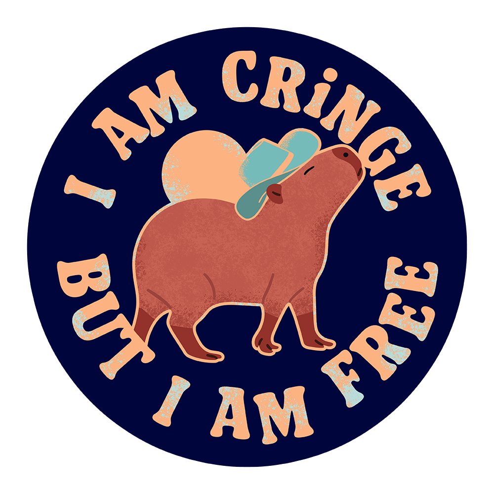 I Am Cringe But I Am Free Sticker