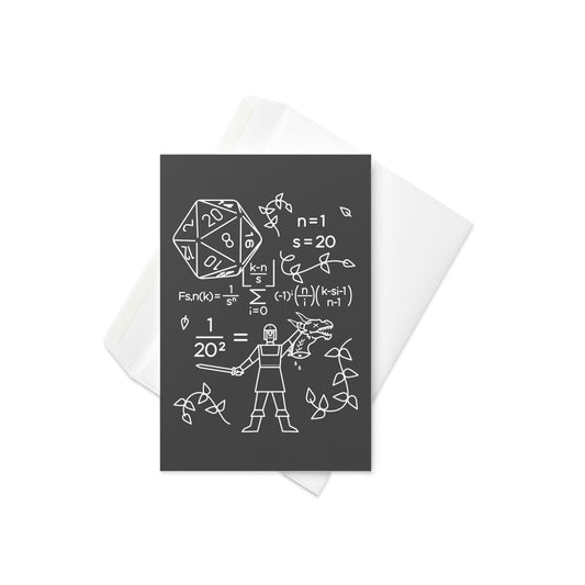 The Science Of A RPG Greeting Card