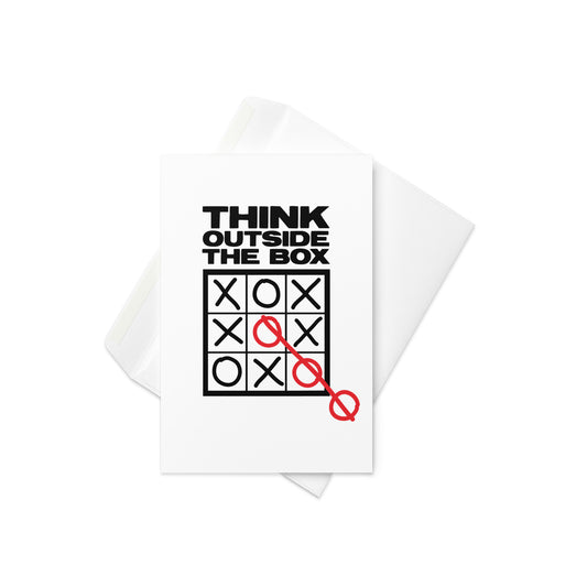 Think Outside The Box Greeting Card