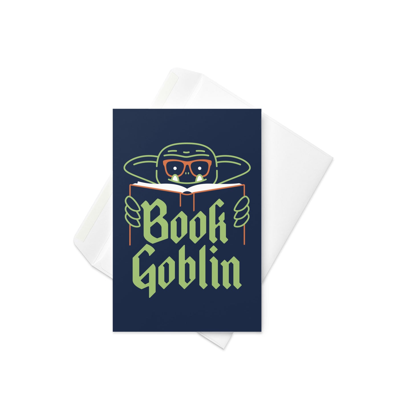 Book Goblin Greeting Card