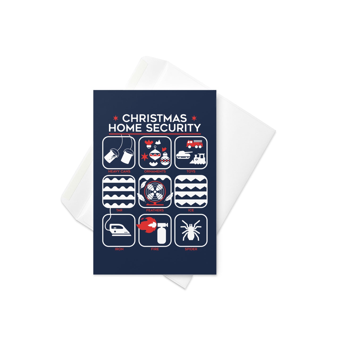 Christmas Home Security Greeting Card