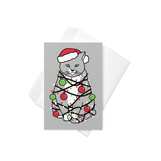 Meowy Christmas Greeting Card