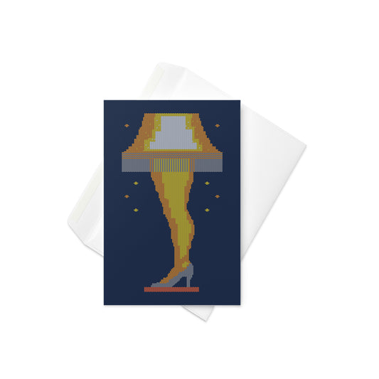Leg Lamp Sweater Greeting Card