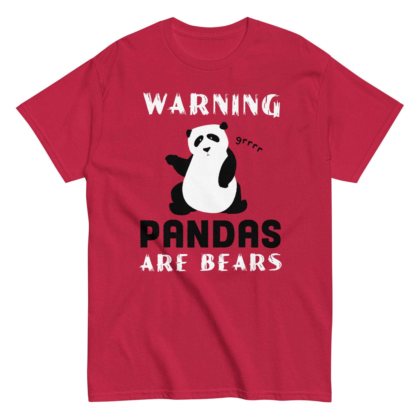 Warning, Pandas Are Bears Men's Classic Tee