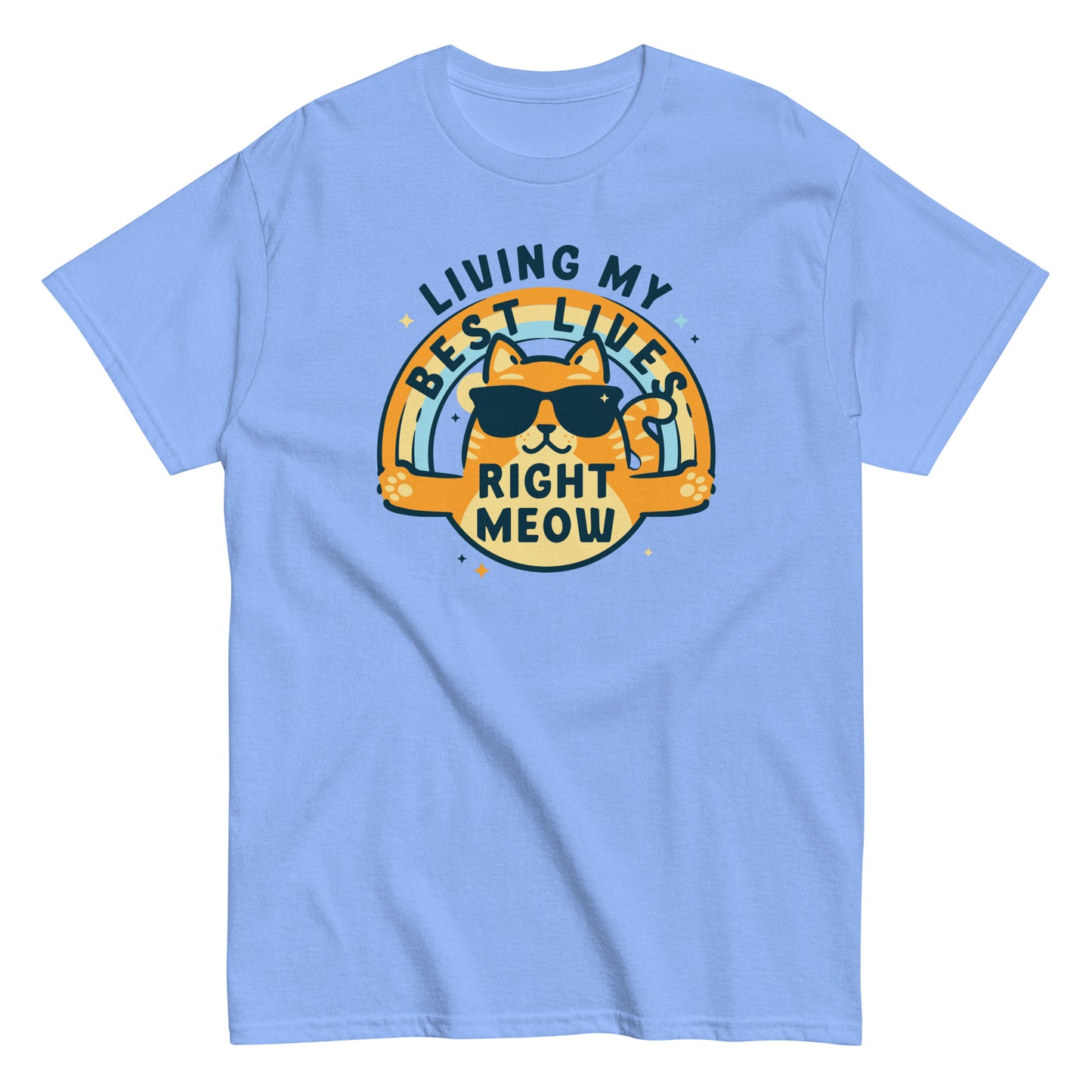 Living My Best Lives Right Meow Men's Classic Tee