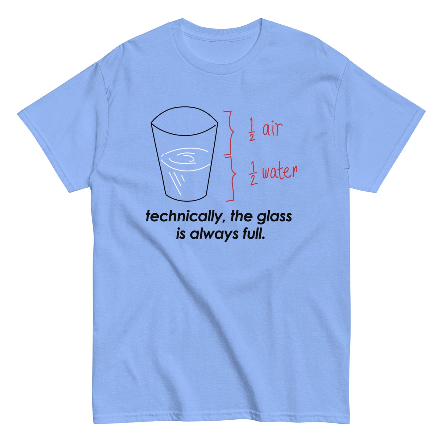 Technically, The Glass Is Always Full Men's Classic Tee