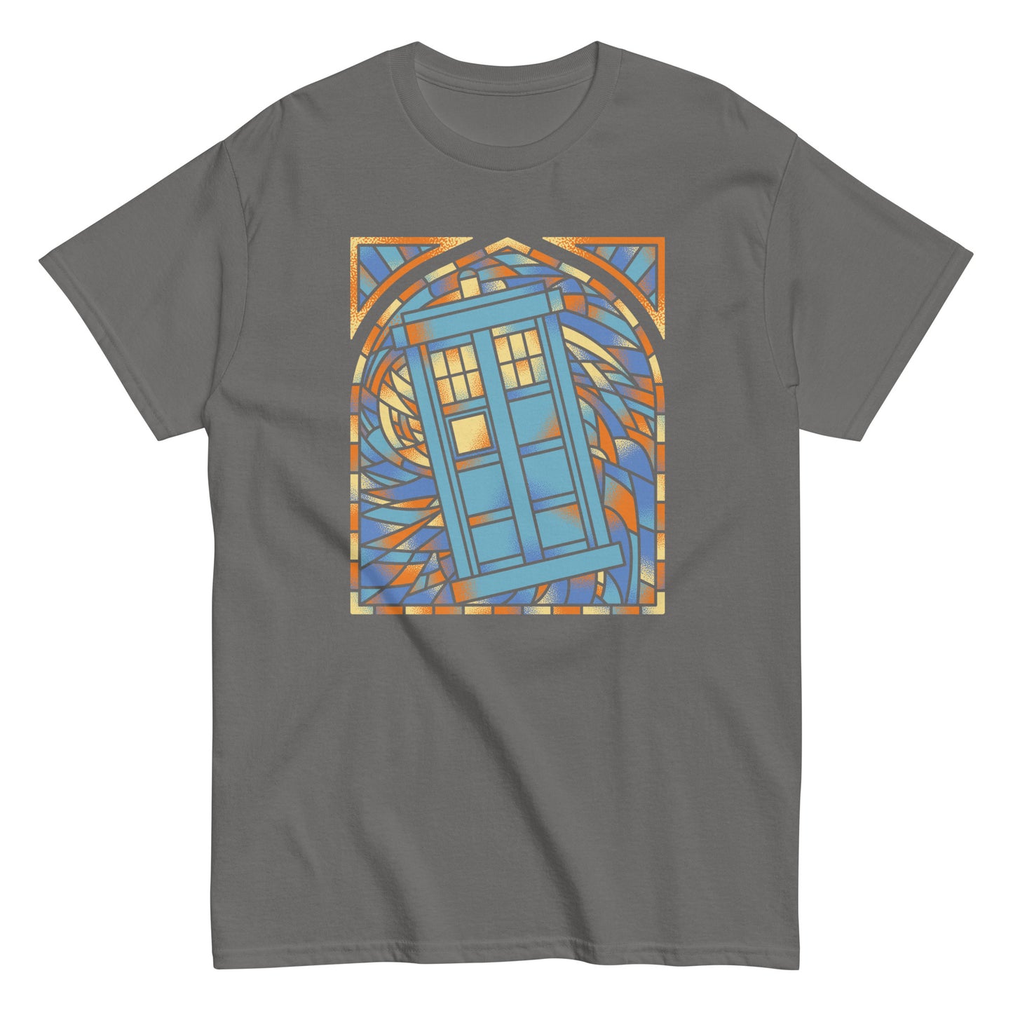Stained Glass Police Box Men's Classic Tee