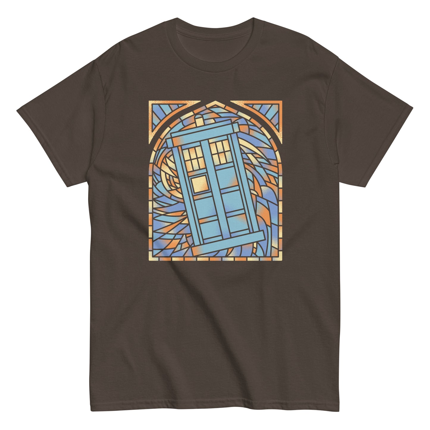 Stained Glass Police Box Men's Classic Tee