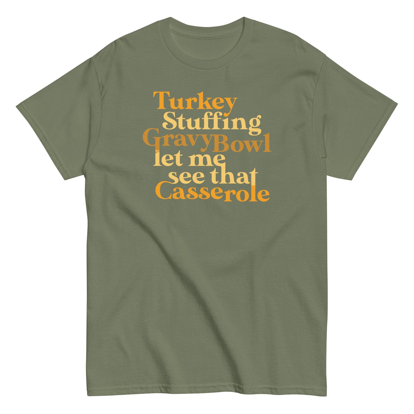 Turkey Stuffing Gravy Bowl Men's Classic Tee