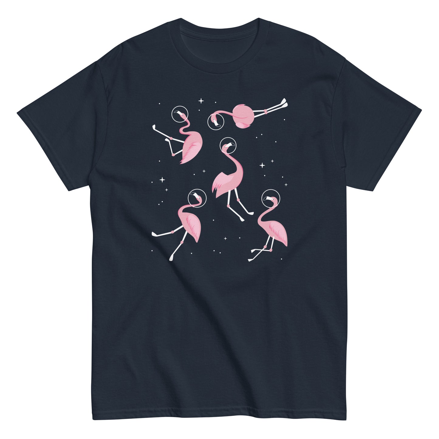 Flamingos In Space Men's Classic Tee