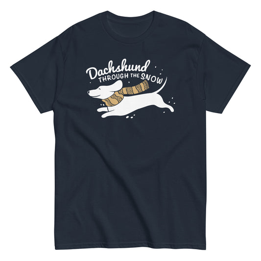 Dachshund Through The Snow Men's Classic Tee