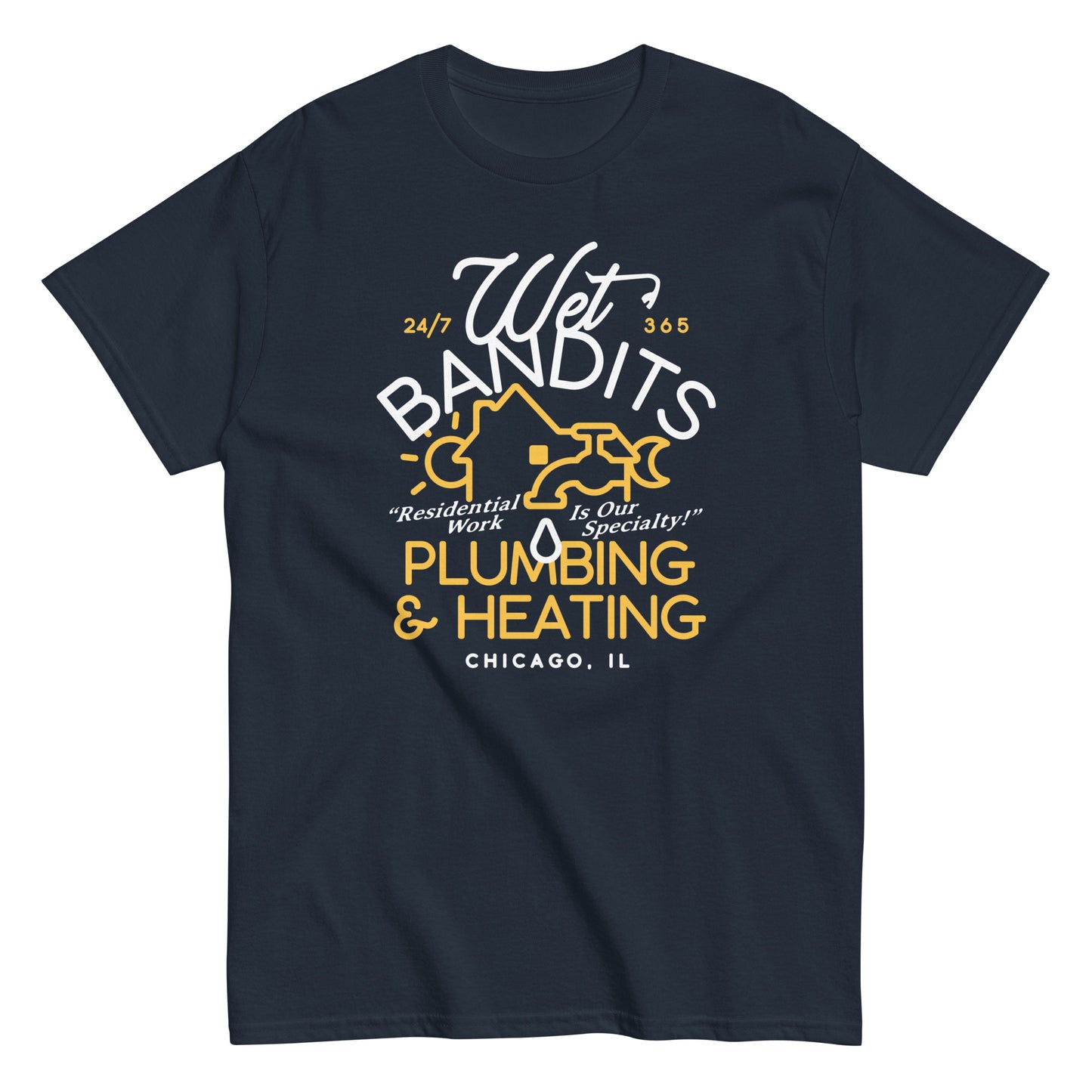 Wet Bandits Plumbing & Heating Men's Classic Tee