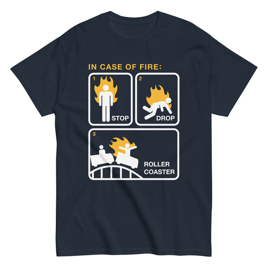 Stop Drop Roller Coaster Men's Classic Tee