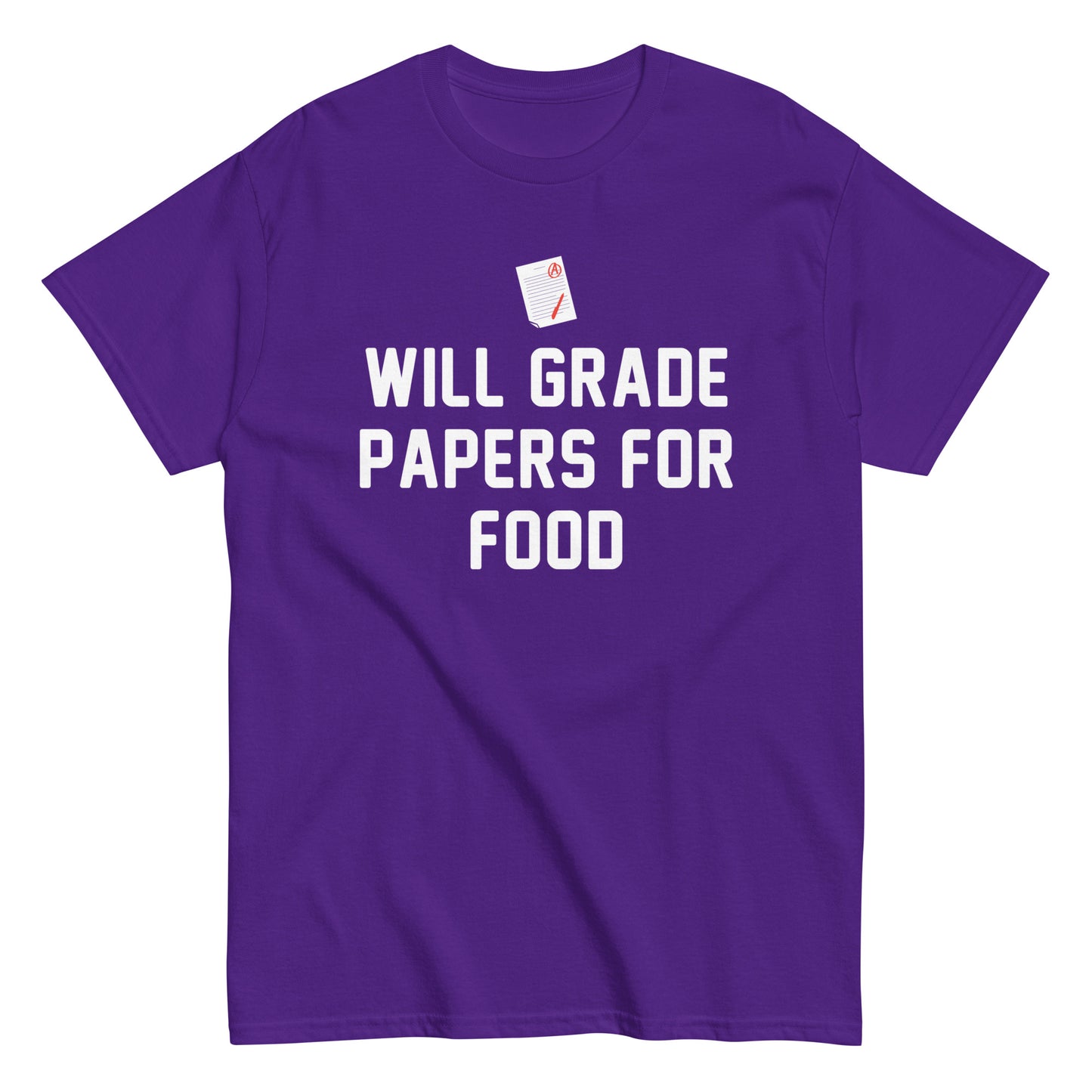 Will Grade Papers For Food Men's Classic Tee