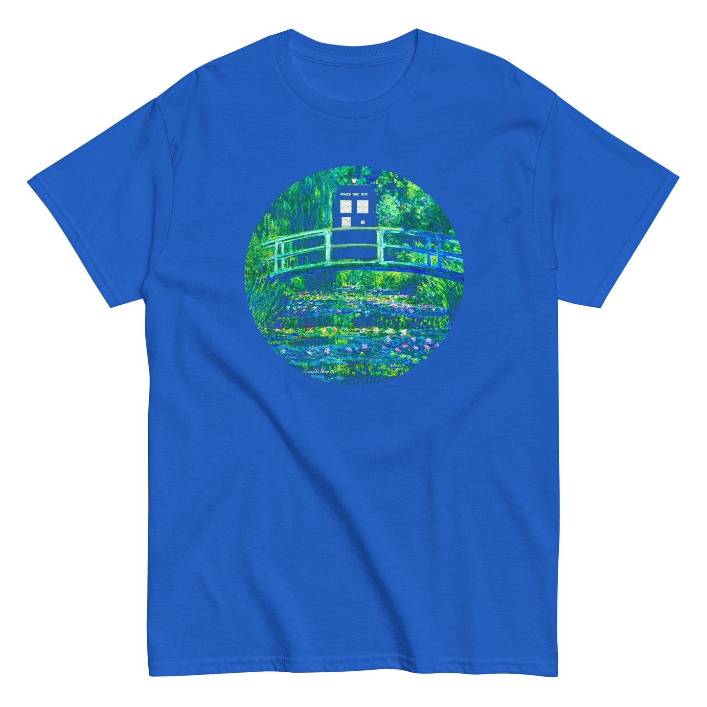Water Lilies Police Box Men's Classic Tee