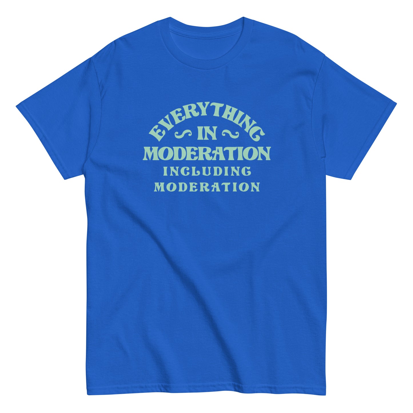 Everything In Moderation Including Moderation Men's Classic Tee