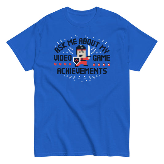 Ask Me About My Video Game Achievements Men's Classic Tee