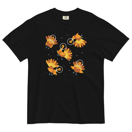 Turkeys In Space Men's Relaxed Fit Tee