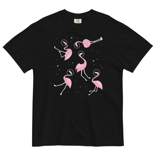 Flamingos In Space Men's Relaxed Fit Tee