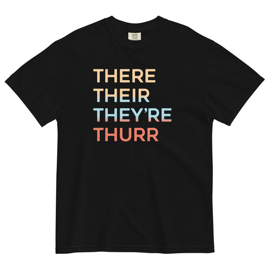 There Their They're Thurr Men's Relaxed Fit Tee