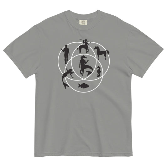 Human Horse Fish Venn Diagram Men's Relaxed Fit Tee