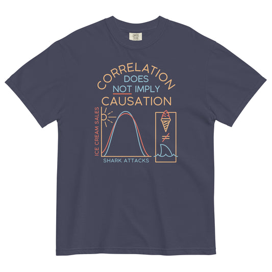 Correlation Does Not Imply Causation Men's Relaxed Fit Tee