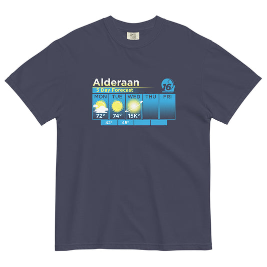 Alderaan 5 Day Forecast Men's Relaxed Fit Tee