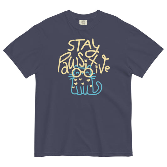 Stay Pawsitive Men's Relaxed Fit Tee