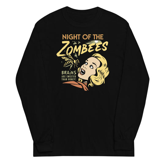Night Of The Zombees Unisex Long Sleeve Tee