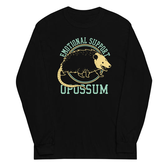 Emotional Support Opossum Unisex Long Sleeve Tee