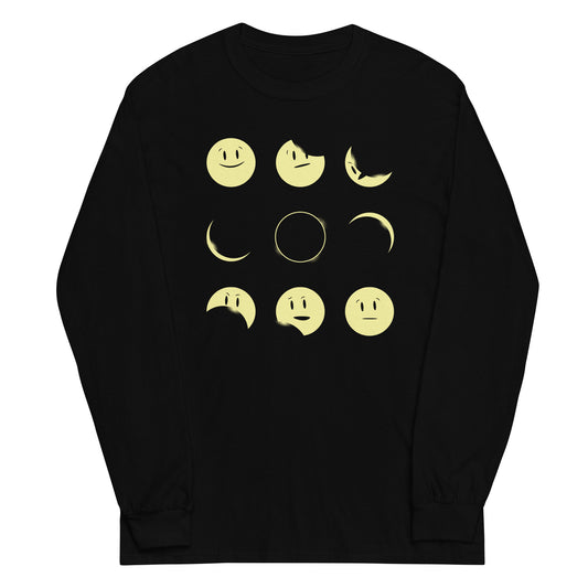 Eclipse Emoji Unisex Long Sleeve Tee