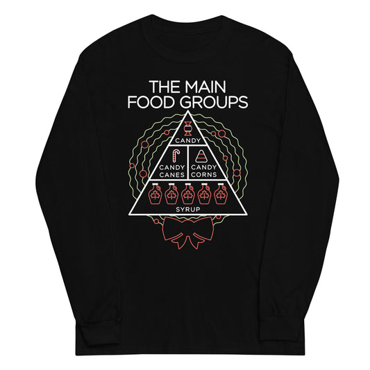 The Main Food Groups Unisex Long Sleeve Tee