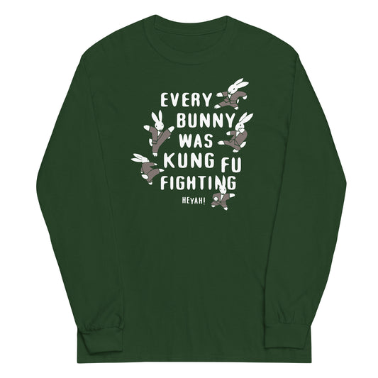 Every Bunny Was Kung Fu Fighting Unisex Long Sleeve Tee