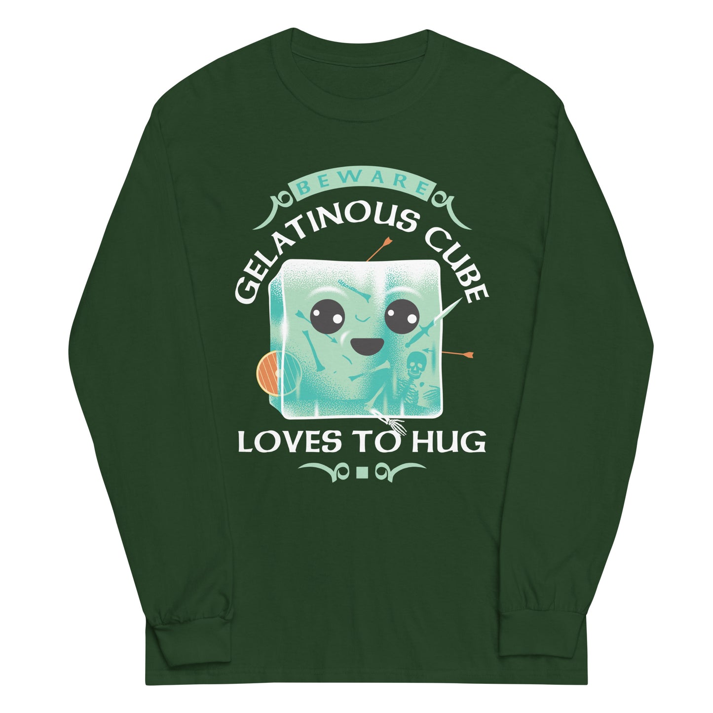Gelatinous Cube Loves To Hug Unisex Long Sleeve Tee