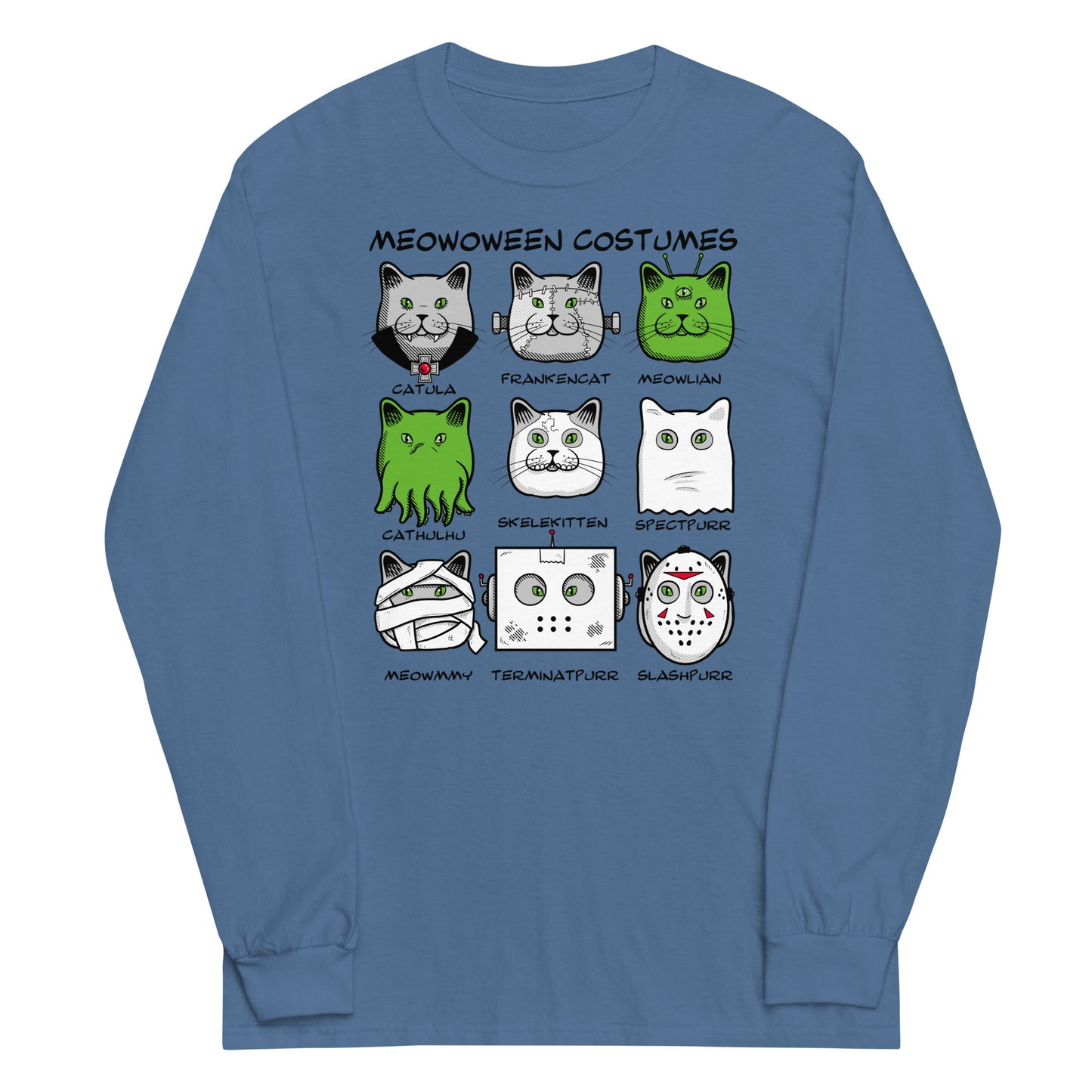 Meowoween Costumes Unisex Long Sleeve Tee