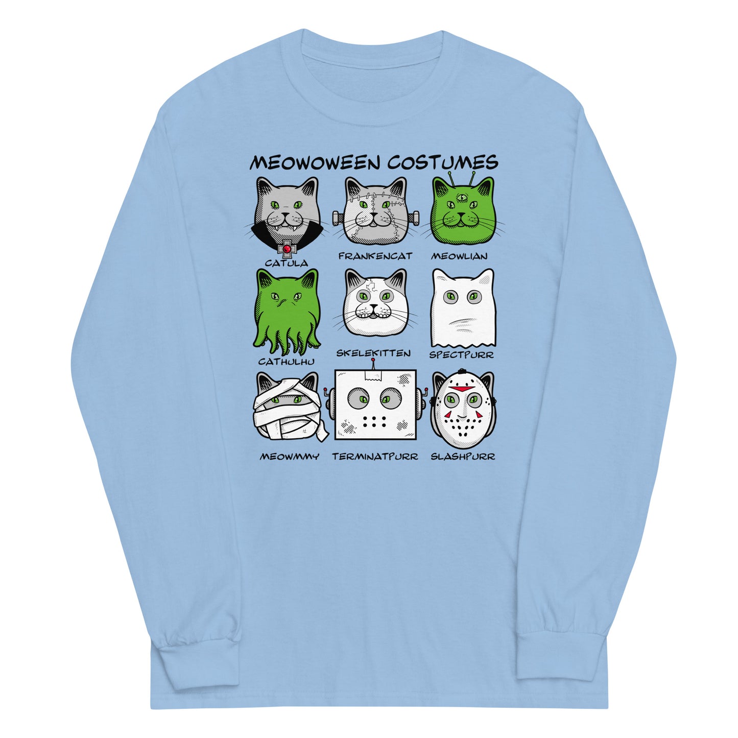 Meowoween Costumes Unisex Long Sleeve Tee