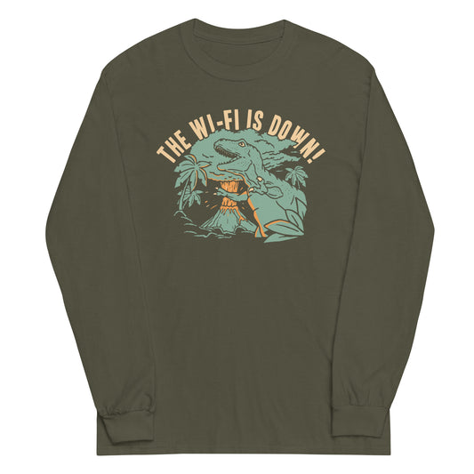 The Wi-Fi Is Down! Unisex Long Sleeve Tee