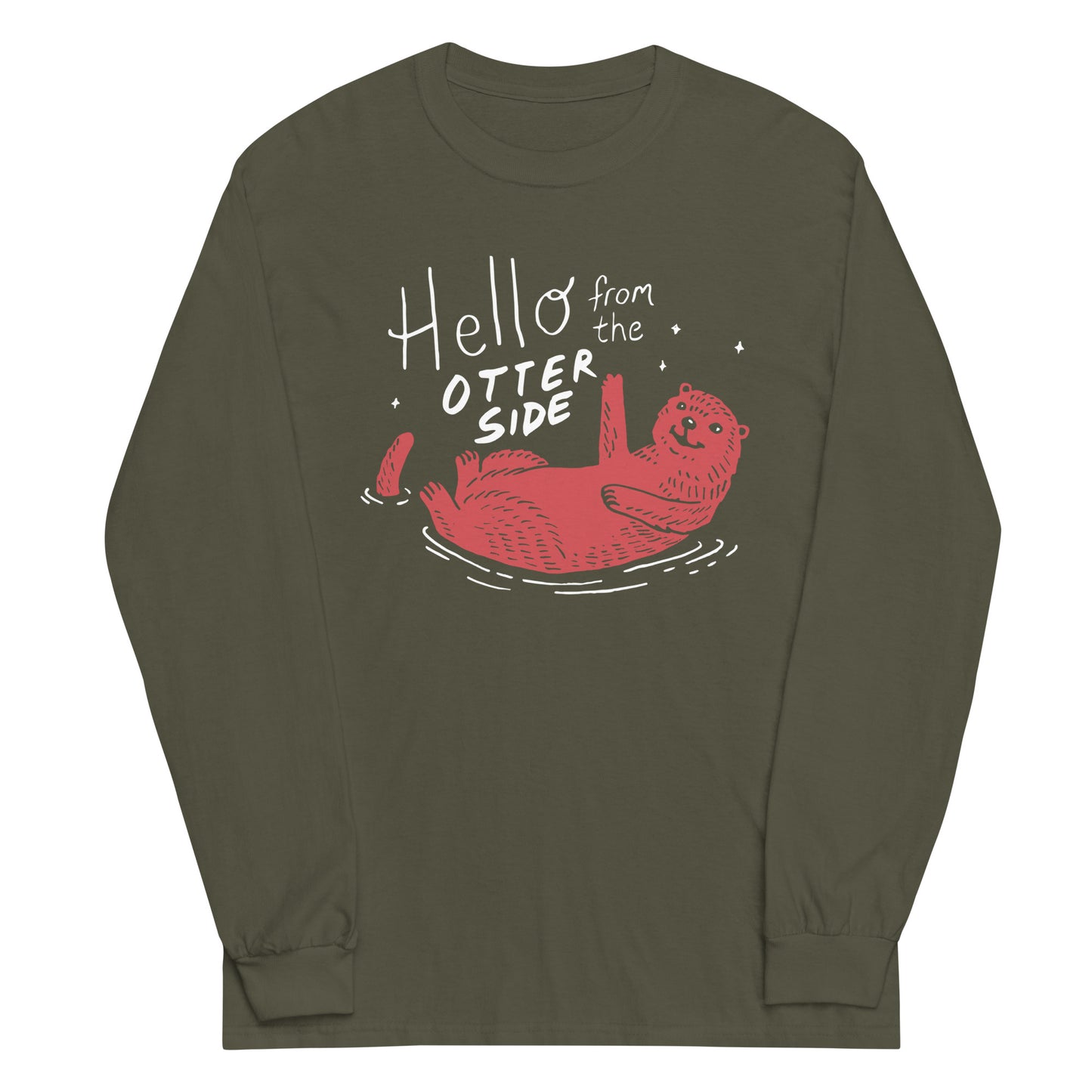 Hello From The Otter Side Unisex Long Sleeve Tee
