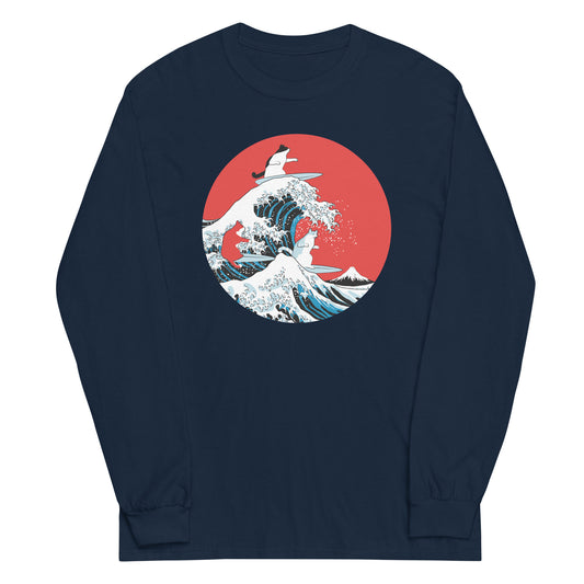 Big Wave Cats Unisex Long Sleeve Tee