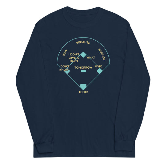 Baseball Positions Unisex Long Sleeve Tee