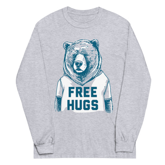 Free Hugs Bear Unisex Long Sleeve Tee