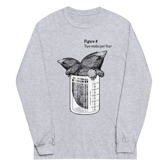 Two Moles Per Liter Unisex Long Sleeve Tee