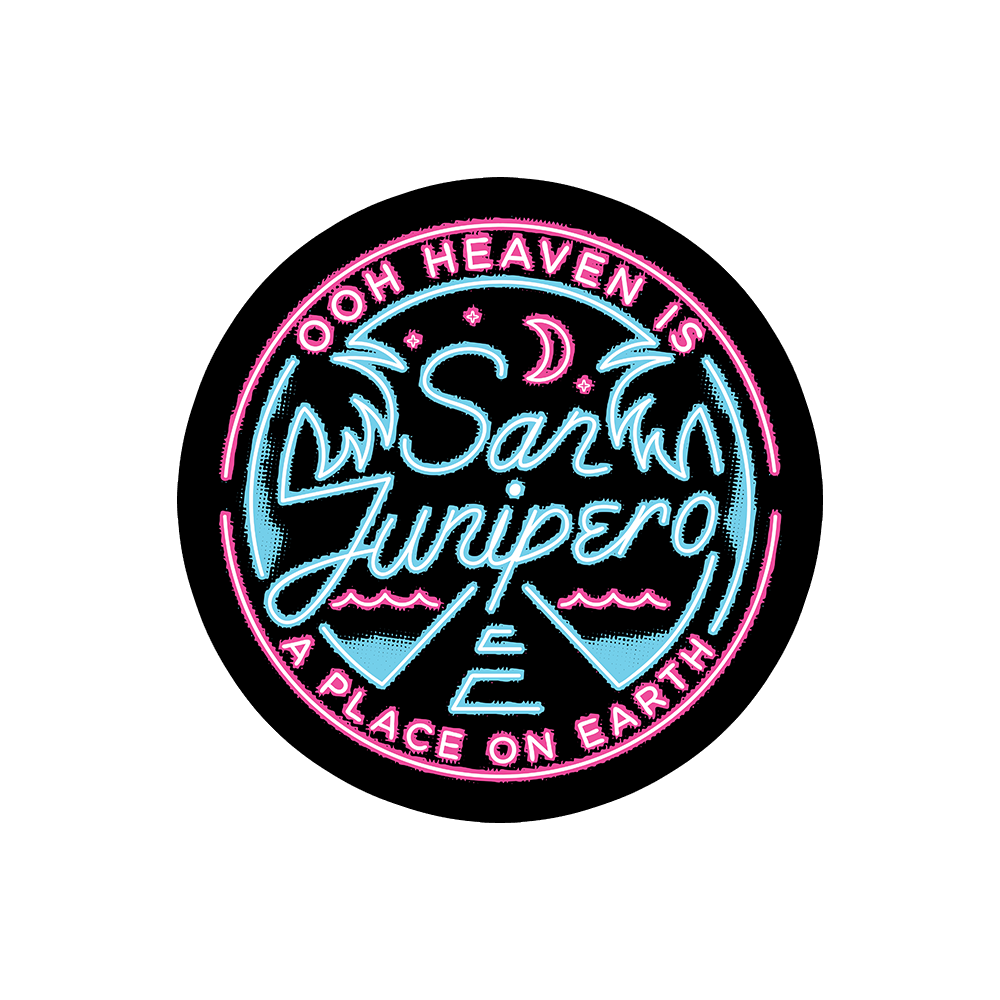 San Junipero Sticker