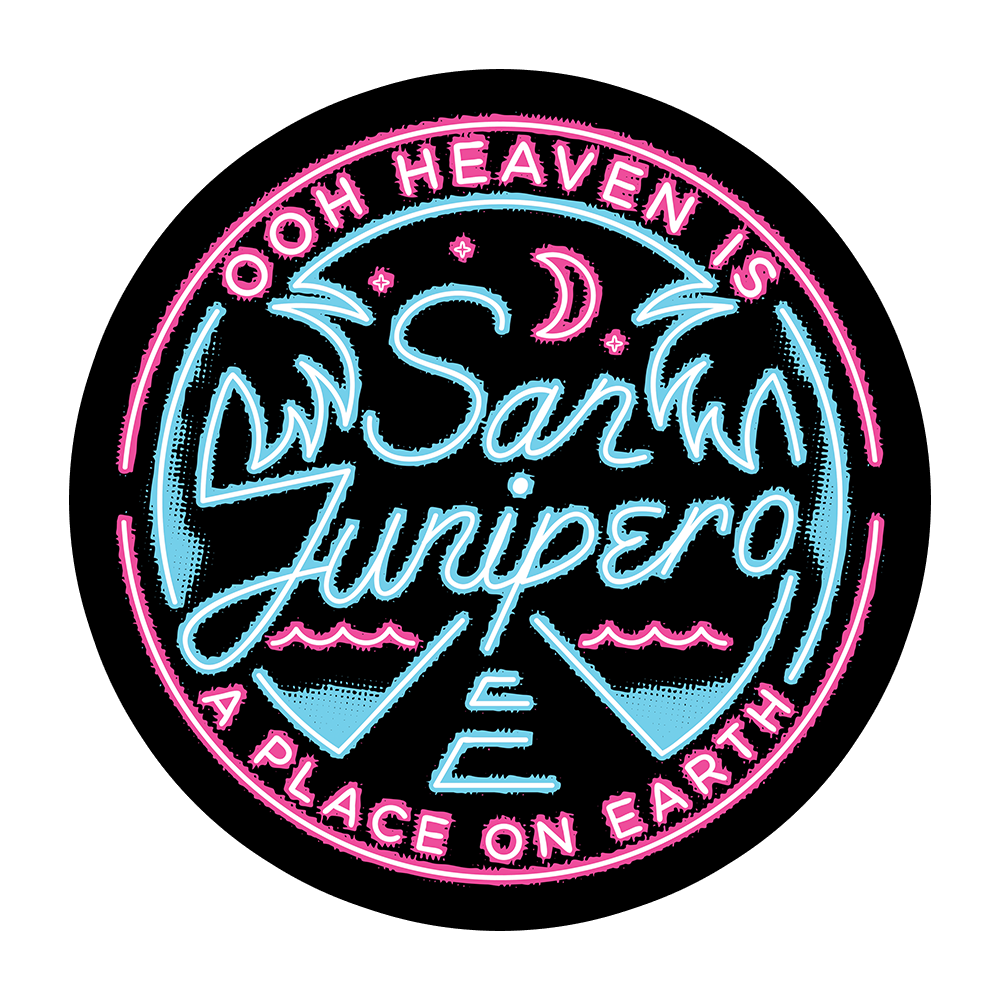 San Junipero Sticker