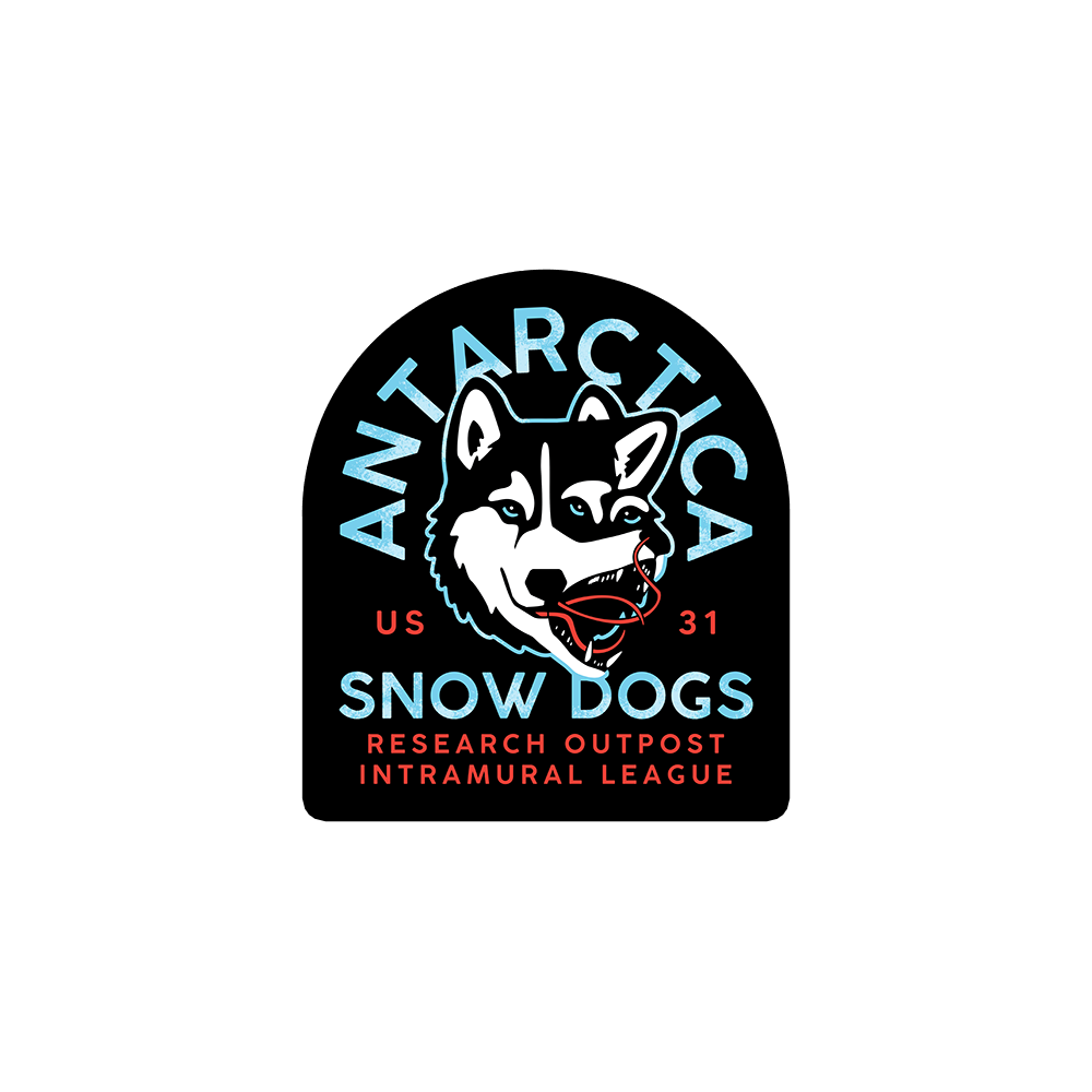 Antarctica Snow Dogs Sticker