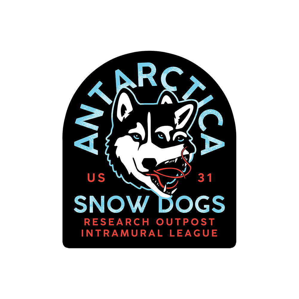 Antarctica Snow Dogs Sticker
