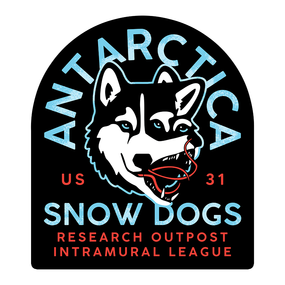 Antarctica Snow Dogs Sticker