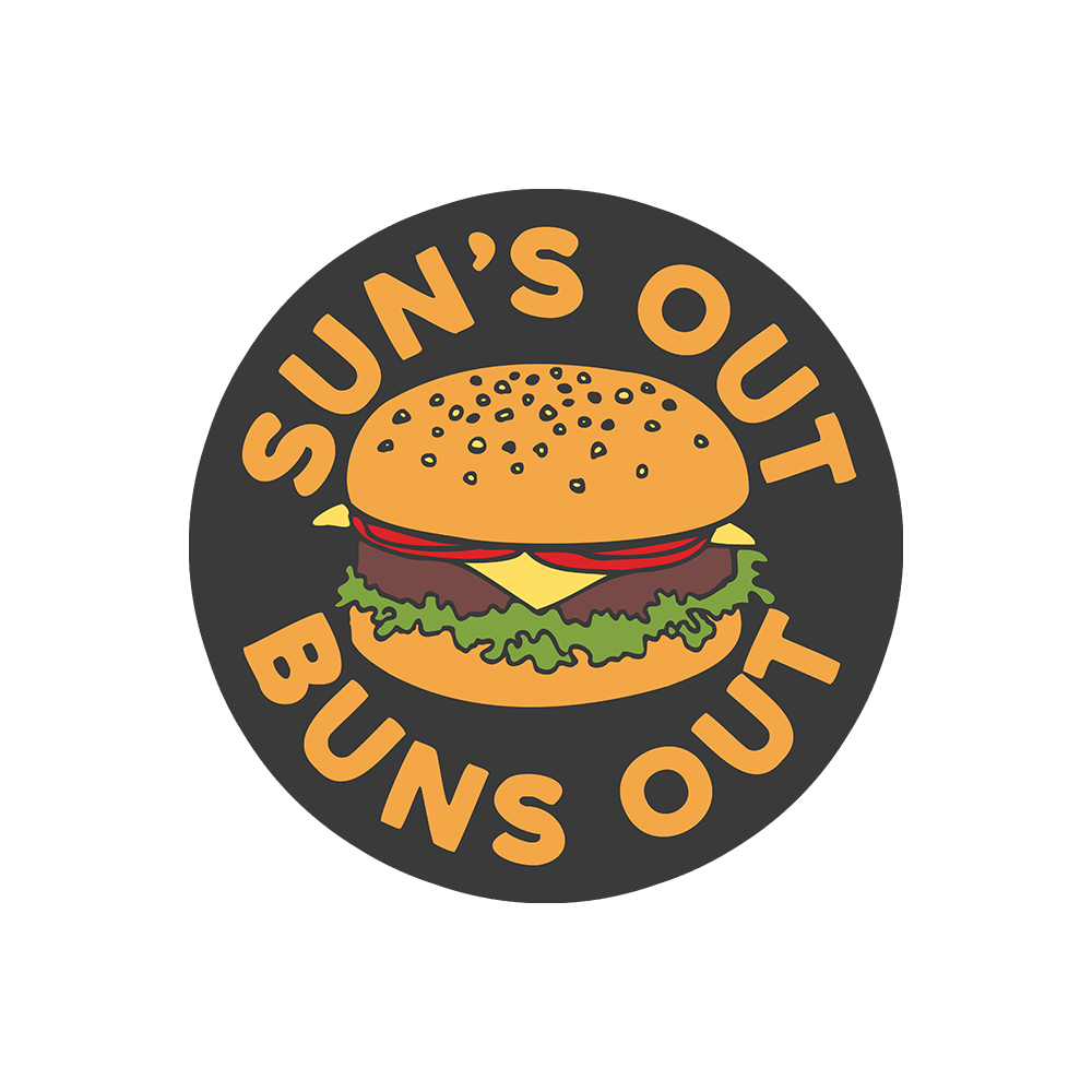 Sun's Out Buns Out Sticker